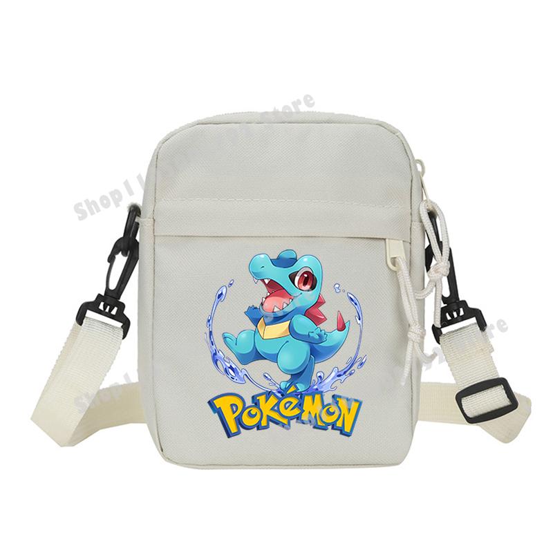 Pokemons Pikachu Shoulder Bag Small Crossbody Satchel Anime Gengar Casual Messenger Sling Bag Men Sports Pouch Boy Birthday Gift