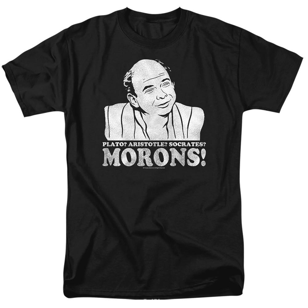 Princess Bride - Morons - Adult Unisex Short Sleeve T-Shirt - Black XL