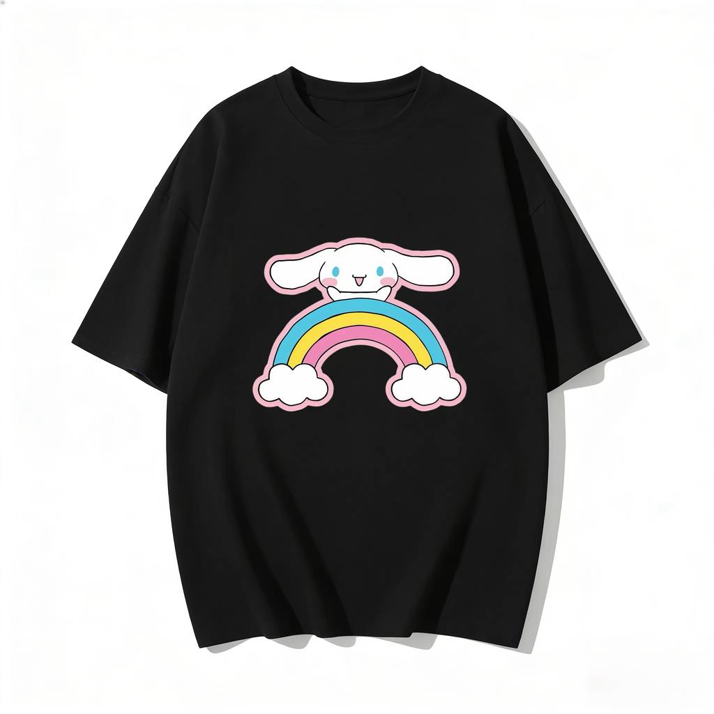 2026 Cinnamoroll Tee soft cotton short sleeve crew neck cute print lightweight summer top for Women daily casual wear