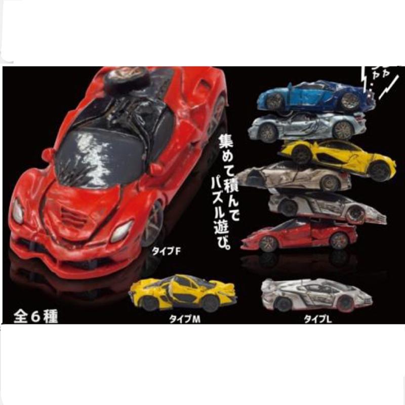 Іграшки-капсули Magaido Симуляція Мініатюрна модель Спортивний автомобіль Занедбана сцена Декорація Підвіска Gashapon діти дорослі Іграшки