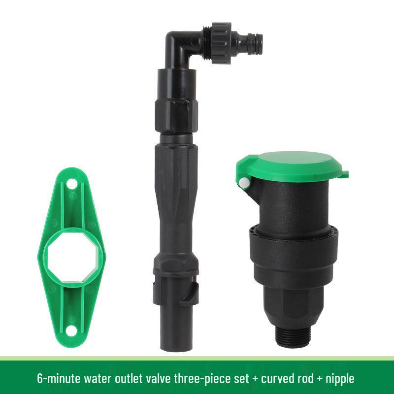6-Punkt 1-Zoll Schnellwasserablass-Verbinder und Rasenventil für Begrünung und Autowäsche