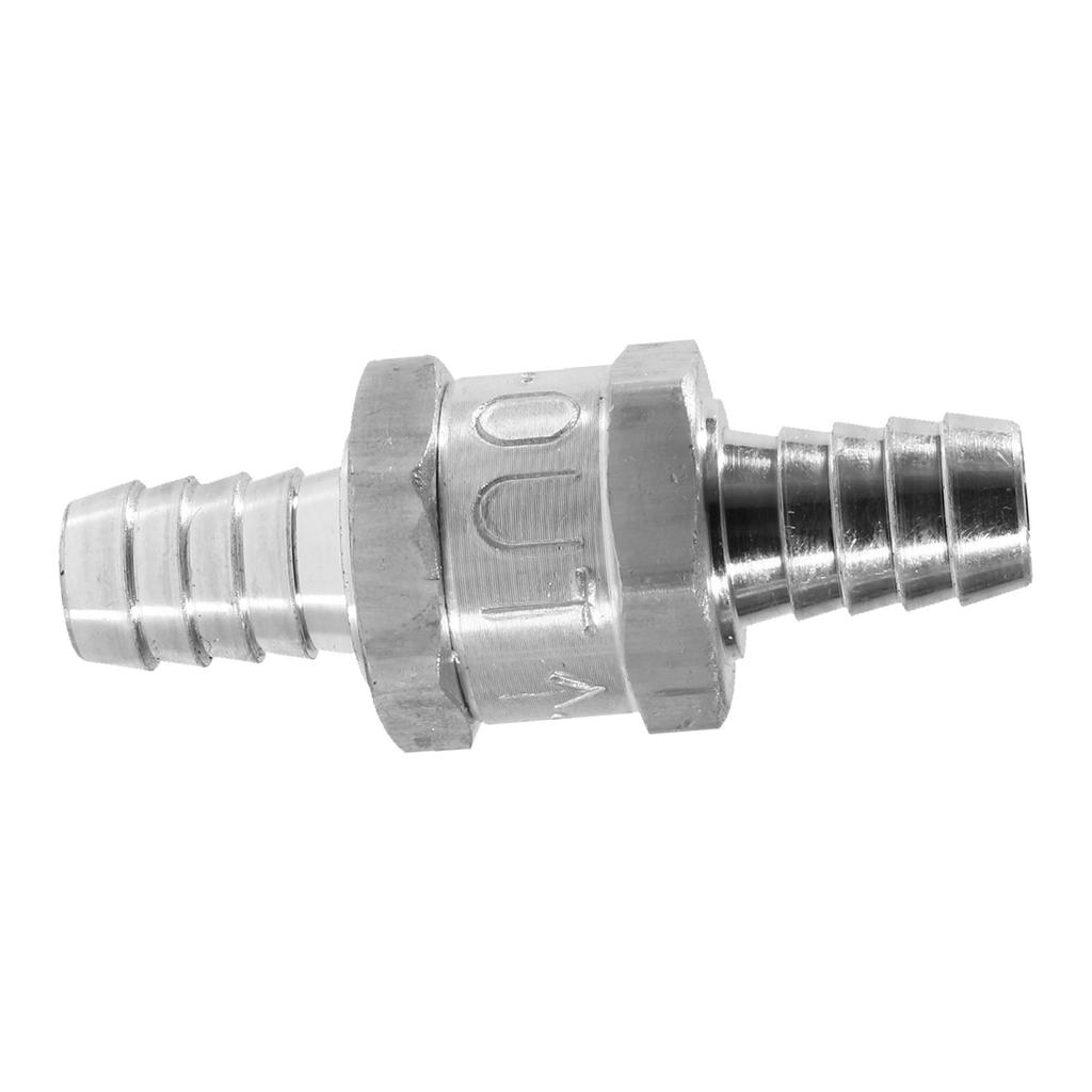 Aluminium Fuel Non Return Check Valve One Way Petrol 6 10 12MM Optional