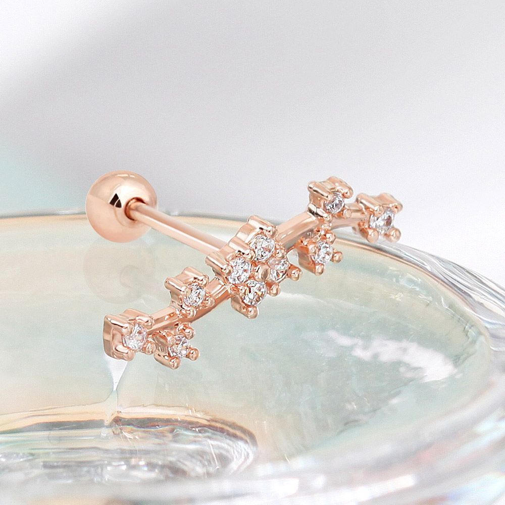Rose Gold Piercing 14K Single Side Only