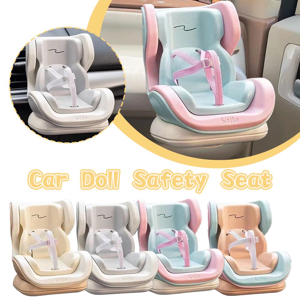 For Labubu Car Doll Safety Seat Cartoon Chair Model for Car Kawaii Ob11 Doll Seat Outlet Decor Car Interior Styling Accessories