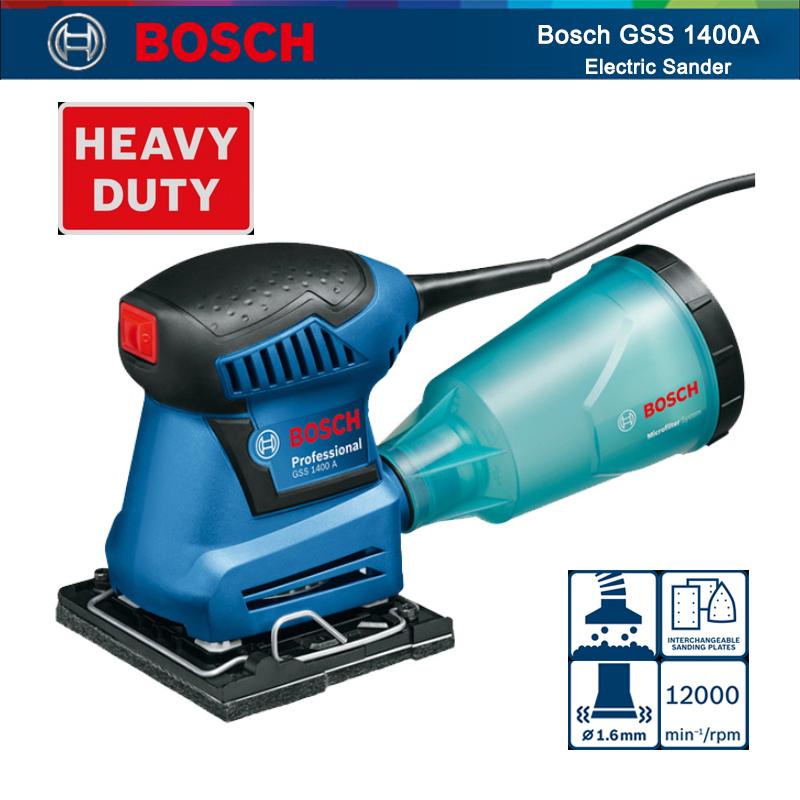 

Bosch GSS 1400A Electric Sander 180W Professional Electric Orbital Sander 12000rpm Flat Sanding Machine Woodworking Power Tool