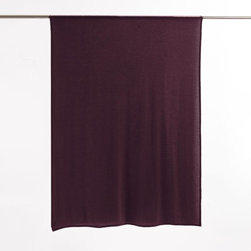 

Comfortable Cotton Long Wrap With Solid Color Design For Womens Spring To Winter Use Purple