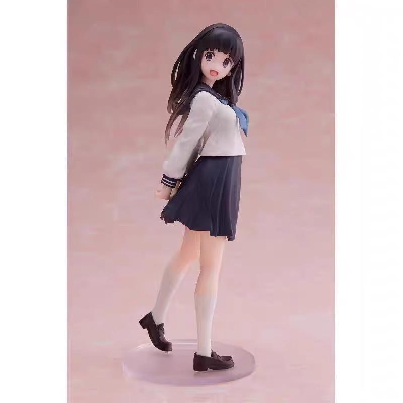 17Cm Anime Hyouka Chitanda Eru Jk Uniform Figures Car Computer Case Decoration Model Doll Trendy Toy Gifts Collectible