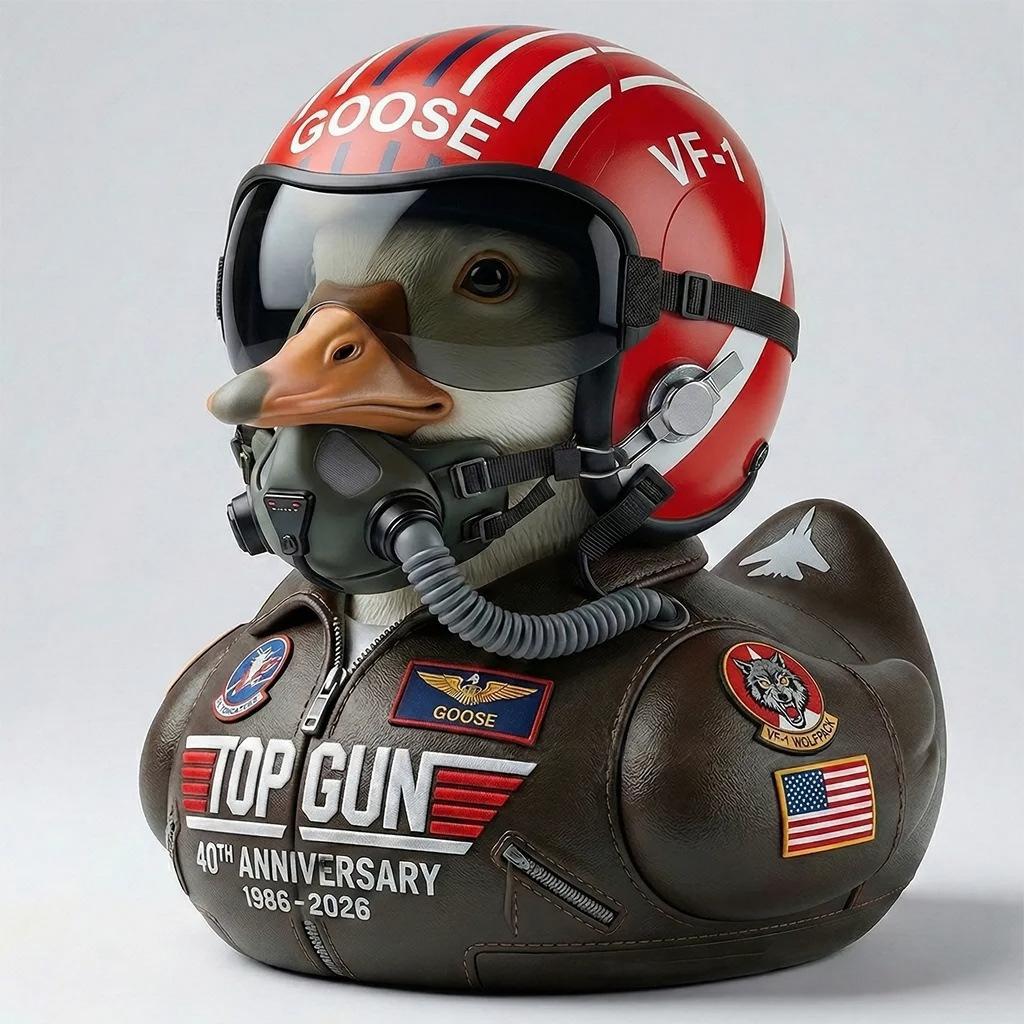 Top Gun 40. Jubiläum Pilot Ente Cosplay Sammlerfigur Filmfan Exklusives Geschenk