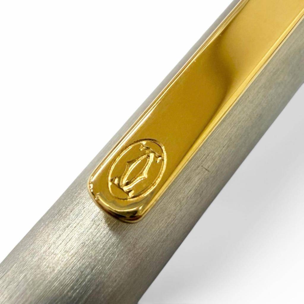 Excellent Cartier Ballpoint pen Must de Cartier Hairline Silver Used