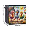 Three Chickens on The Farm 5D Diamond Painting Storage Basket Full Round Drill Mosaic Diamond Embroidery Cross Stitch Kits Home Decor Home Decor