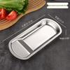 Korean Fan-Shaped Stainless Steel Snack Plate Gold/Silver BBQ Rack Tray for Bread & Steak