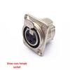 Silver XLR Male & Female Audio Sockets: 3-Core, 4-Core, 5-Core Square Design
