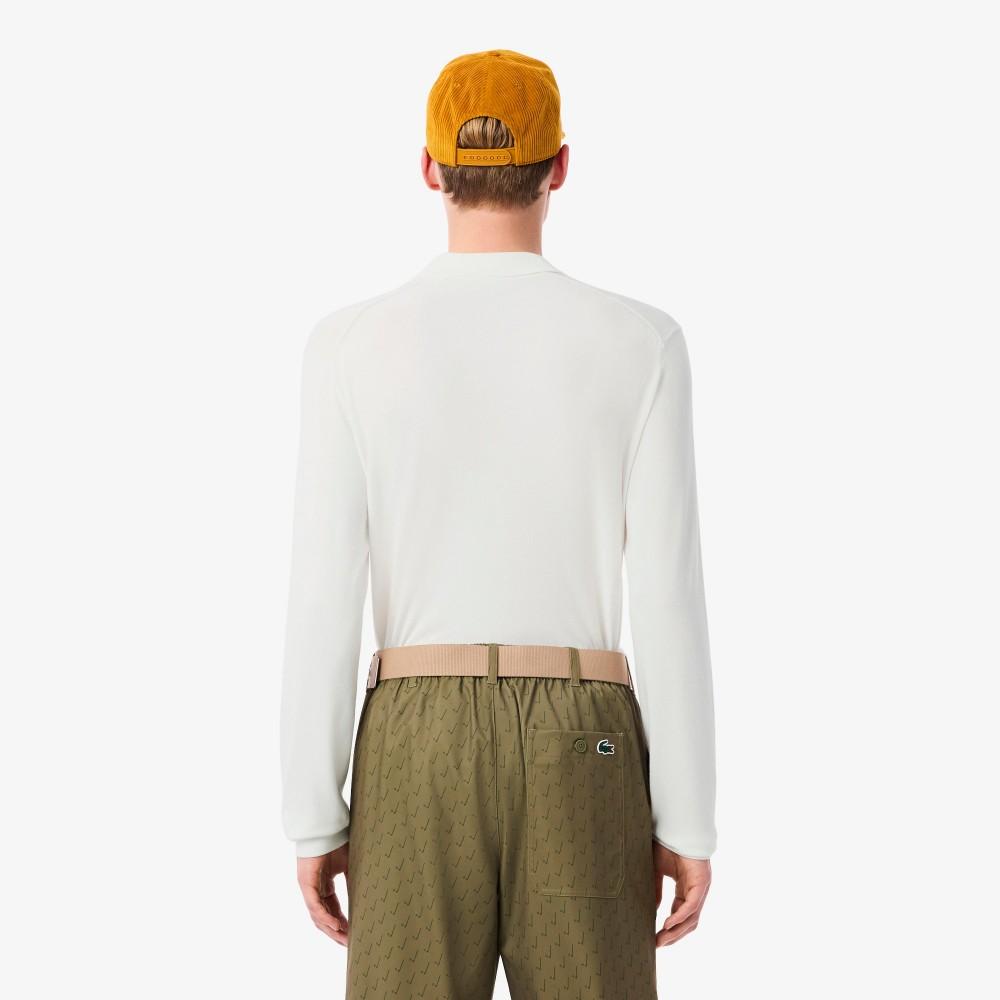 Lacoste Men's Basic Golf Long Sleeve Polo Sweater AH4812-55N70V