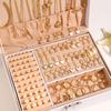 115-Piece Gold Atmospheric Ring Earring Set (European & American Design, No Box)