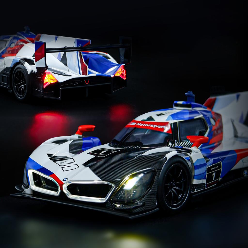 1/24 BMW M Hybrid V8 Super Racing Alloy Car Model Sound and Light Children's Toy Collectibles Birthday gift