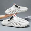 New Summer Outer Wear Thick-soled Stepping Shit Hole Shoes Men Driving Casual Non-slip Sandals Dual-purpose One-word Slippers