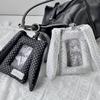 Y2K Polka Dot Hasenohren Kartenhalter 3-Zoll Kpop Fotokartenhalter Geschenk Koreanischer Stil Tasche Anhänger