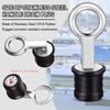 Snap-Handle Drain Plug – 316 Stainless Steel & Brass, Fits 3/4" 1" 1-1/4" Holes, Cam-Lock Marine Boat Drain Plug