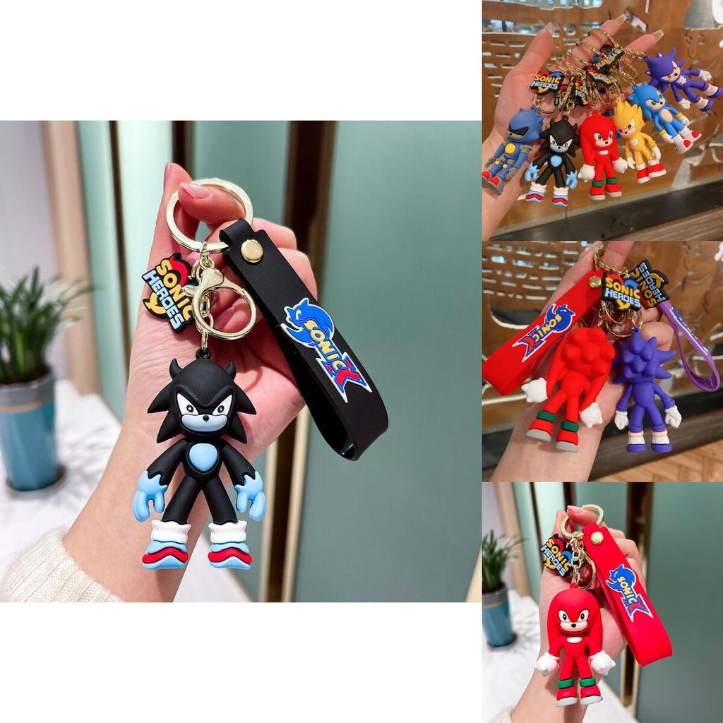 Sonic The Hedgehog Keyring Cute Cartoon Pendant Bag Charm For Anime Fans