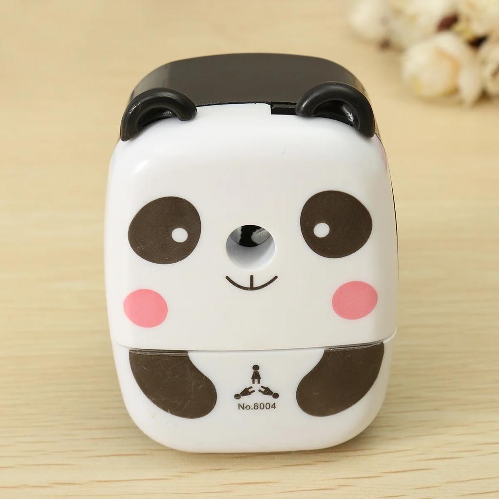 Zufälliges Logo Schild Tierförmig Cartoon Panda Tiger Bleistiftspitzer Kinder Schulbedarf Heim Büro Schreibtisch