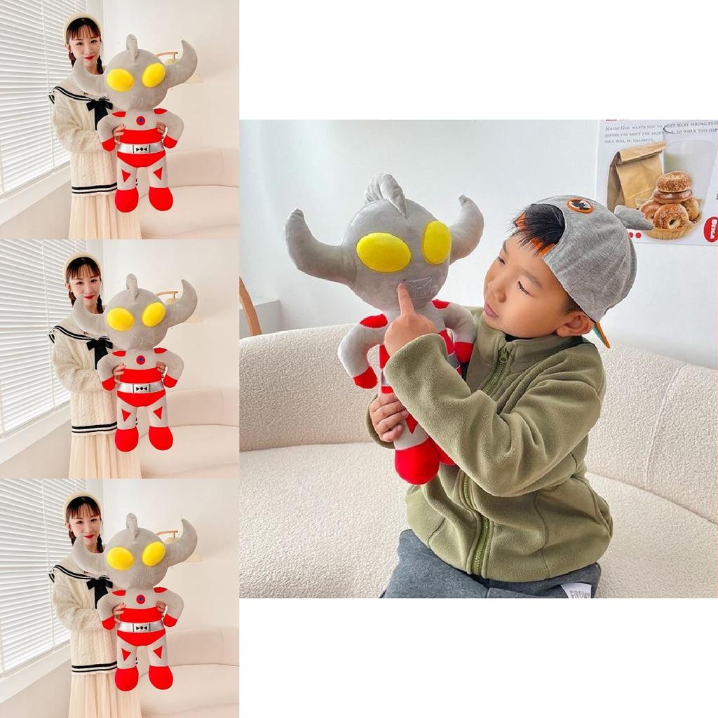 Ultraman Plush Toy Large Stuffed Doll With Fiber Cotton Filling For Kids Bedroom Decor