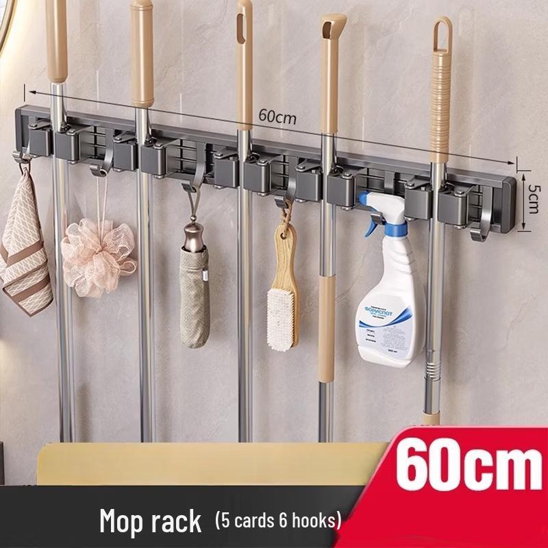 YIXI Wall-Mounted Mop and Broom Holder