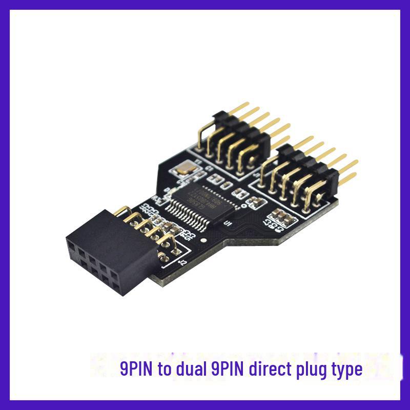 

Концентратор материнської плати USB 2.0: Адаптер розширення з 9-контактного на подвійний 9-контактний