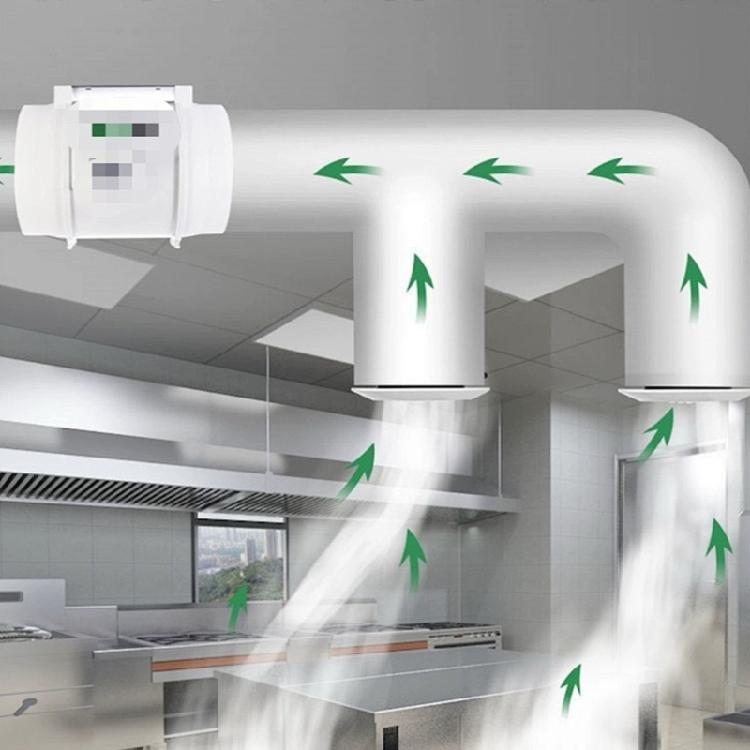 Extractor de Humos Silencioso Conducto Extractor Ventiladores Impulsores de Aire Ventilación Soplador de Aire de Extracción Ventilador Hogar Gallineros