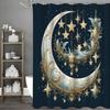 Moon Pendant Shower Curtain, Bathroom Decorative Shower Curtain, Waterproof Shower Curtain with Hooks