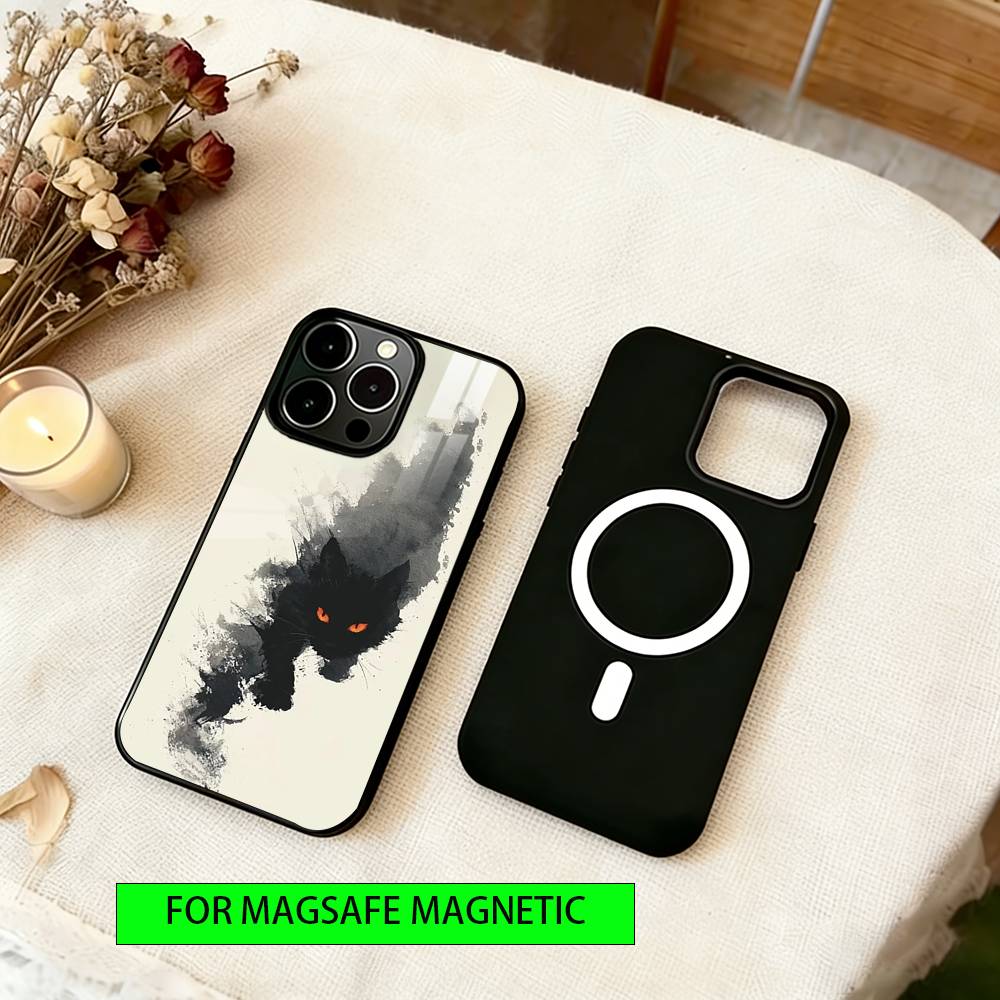 

Civet cat Phone Case For iPhone17,16,15,14,13,12,11 Plus,Pro Magnetic with Magsafe Wireless Charging iPhone16ProMax
