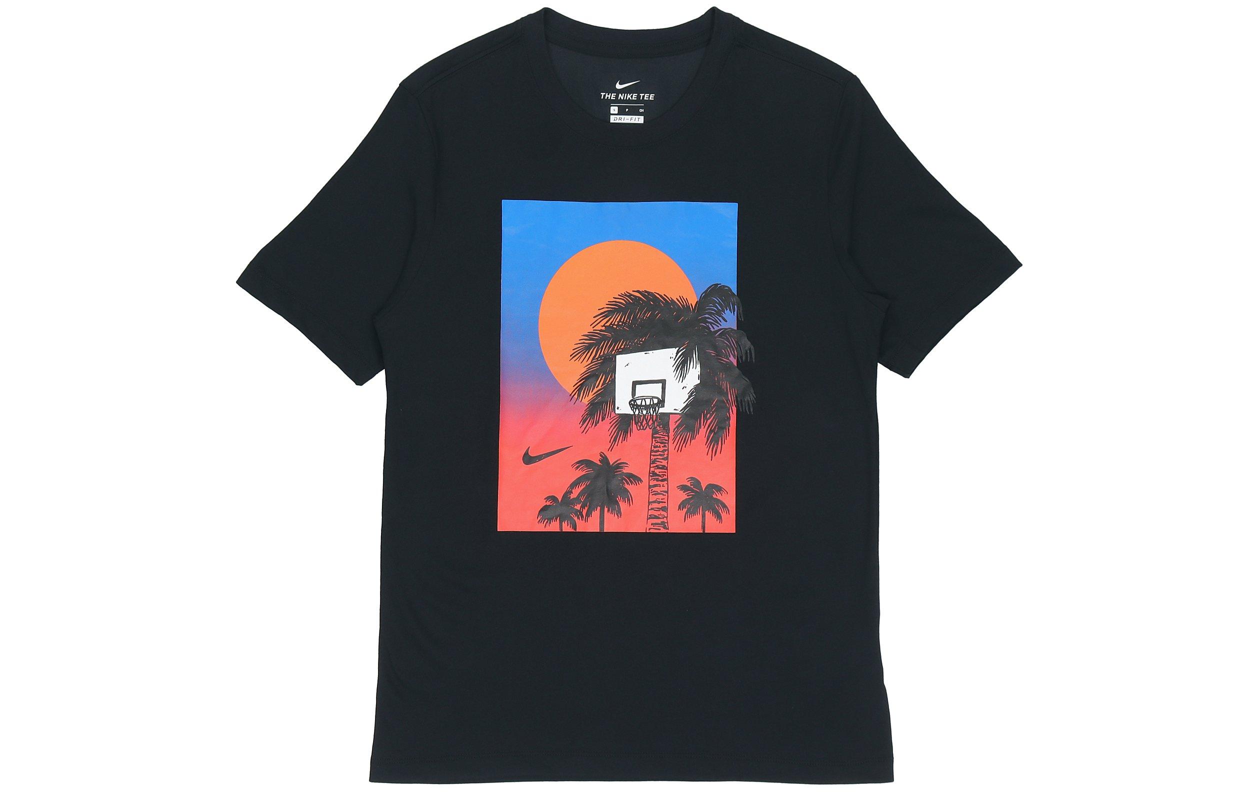

Nike T Shirts Men s Black Crew Neck Moderate Straight Fit CV4823-010 L