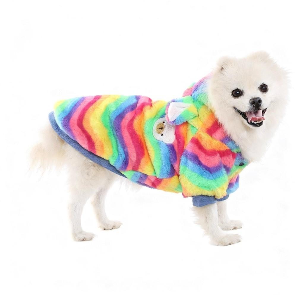 Fleece Pet Dog Hoodie Thick Puppy Pullover Fashion Dog Sweatshirt  Outdoor