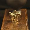 Brass 3D Zodiac Horse Keychain Pendant