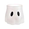 Halloweenský kbelík duch Bílý duch Mísa na bonbóny Květináč Dekorativní váza Květináč duch pro domácí stolní středový prvek Vnitřní venkovní dekorace