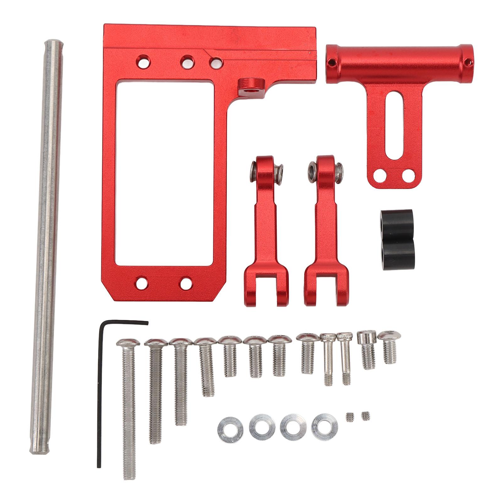 

110 RC Servo Mount with Hydraulic Steering Kit for VP F10 RC Crawler Car DIY Parts Red