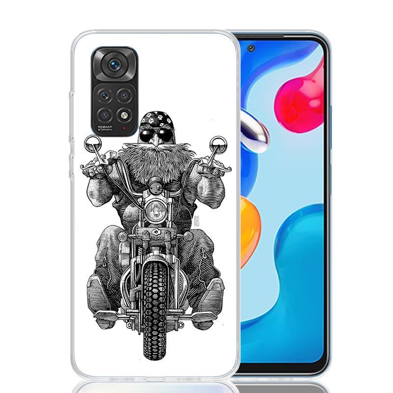 Motorcycle Gear Phone Case For Xiaomi Redmi Note 15 14 13 12S 12 Pro Plus 11S 11E 11 11T 10S 10 Art Soft Pattern Cover Redmi Not