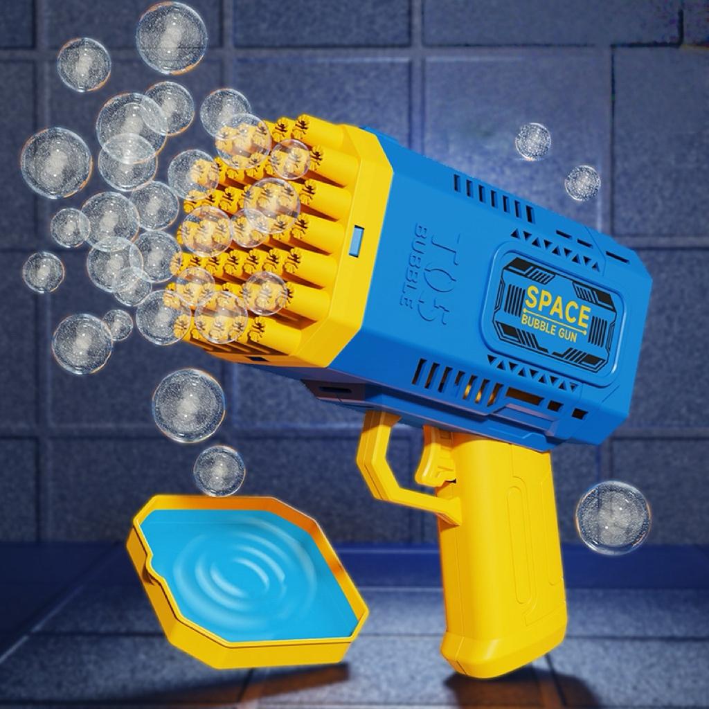 Handheld Bubble Machine 40-Hole Handheld Bubble Gun Toy Bubble Gun Bubble Gun Porous Bubble [Without Battery Without Bubble Gun]