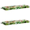 2 Piece Bench Cushion Set SOEST 2 Pcs 100percent  Polyester Multicolor