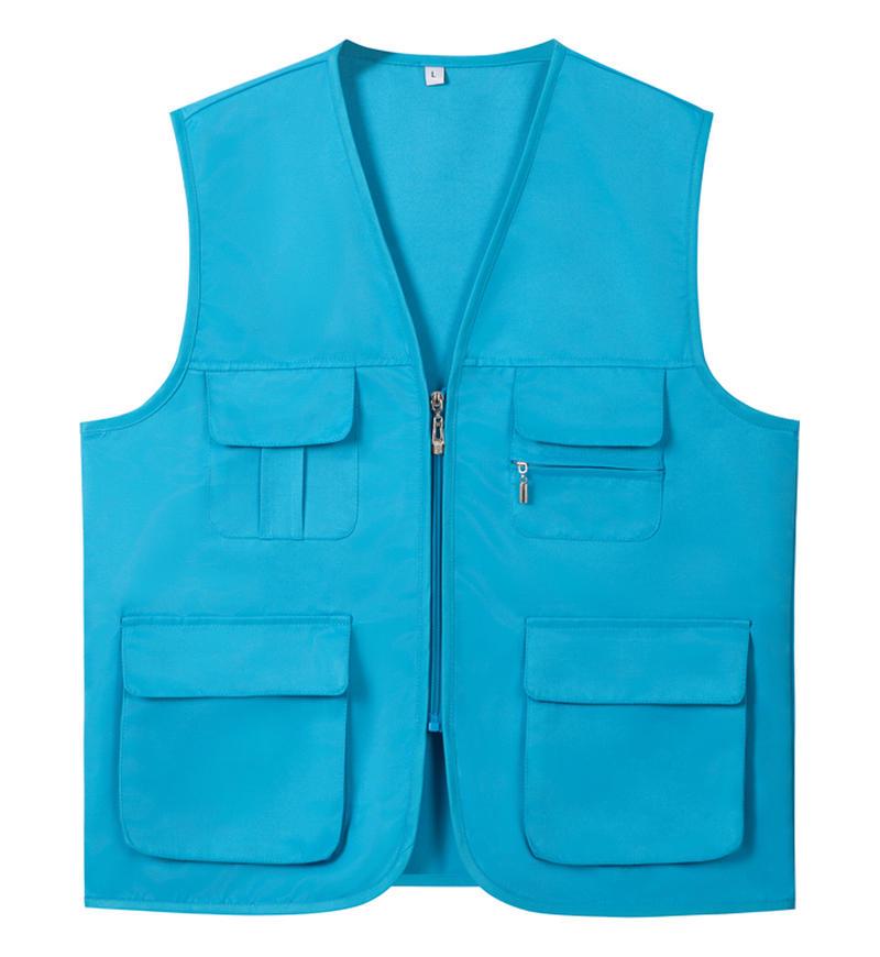 Gilet da Lavoro Rosso Personalizzato con Logo per Promozione di Squadra e Pubblicità