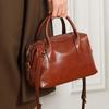 Genuine Leather Women's Bag Vintage Luxury Designer Bost Handbag Women Versatile Shoulder Bag Cowhide Female Crossbody Bags