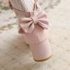 Lolita Shoes Women High Heels Pendant Lace Straps Bow Cute Girls Princess Tea Party Pumps Students Lovely Plus Size 34-48