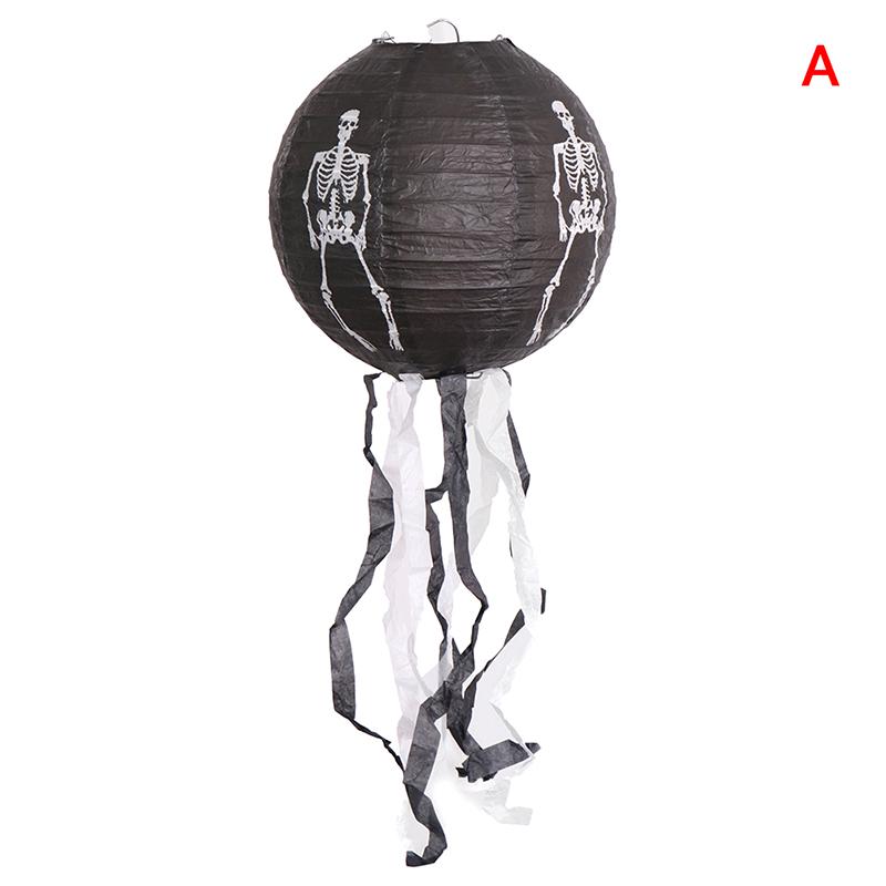 Halloween Paper Lantern Pumpkin Spider Skull Bat Hanging Lantern Halloween Decor