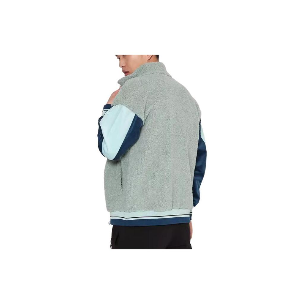 Puma Chaqueta Deportiva Retro Sherpa Collage con Logo para Hombre Esmeralda 534678-79
