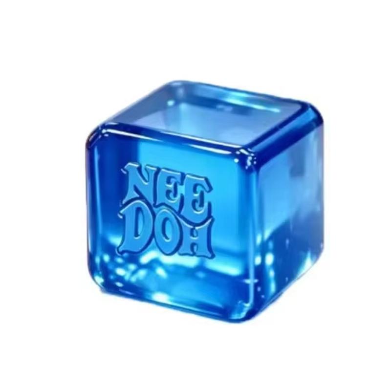 Schylling Needoh Nice Cube Sensory Squishy Stress Relief Fidget Toy Anti Anxiety Squeeze Toy For Kids Adults Focus Toy
