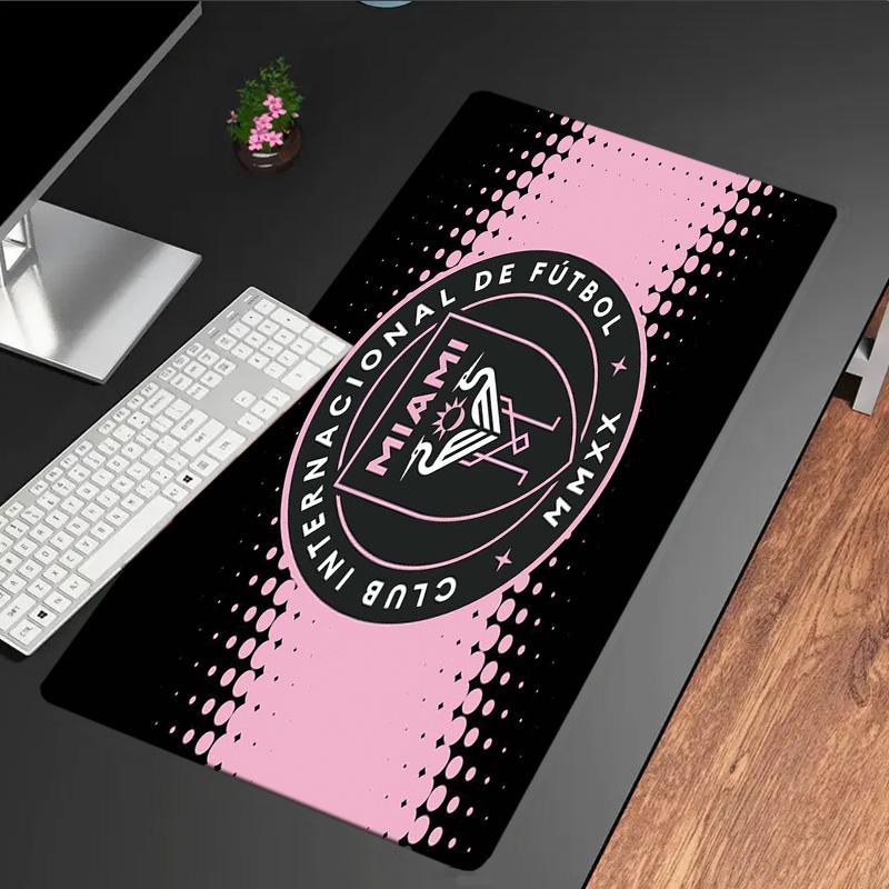 Inter Miami Fc Crest mouse pad, rubber base, esports desk mat, mouse pad for gamers and office use, gaming desk , easy to clean mat
