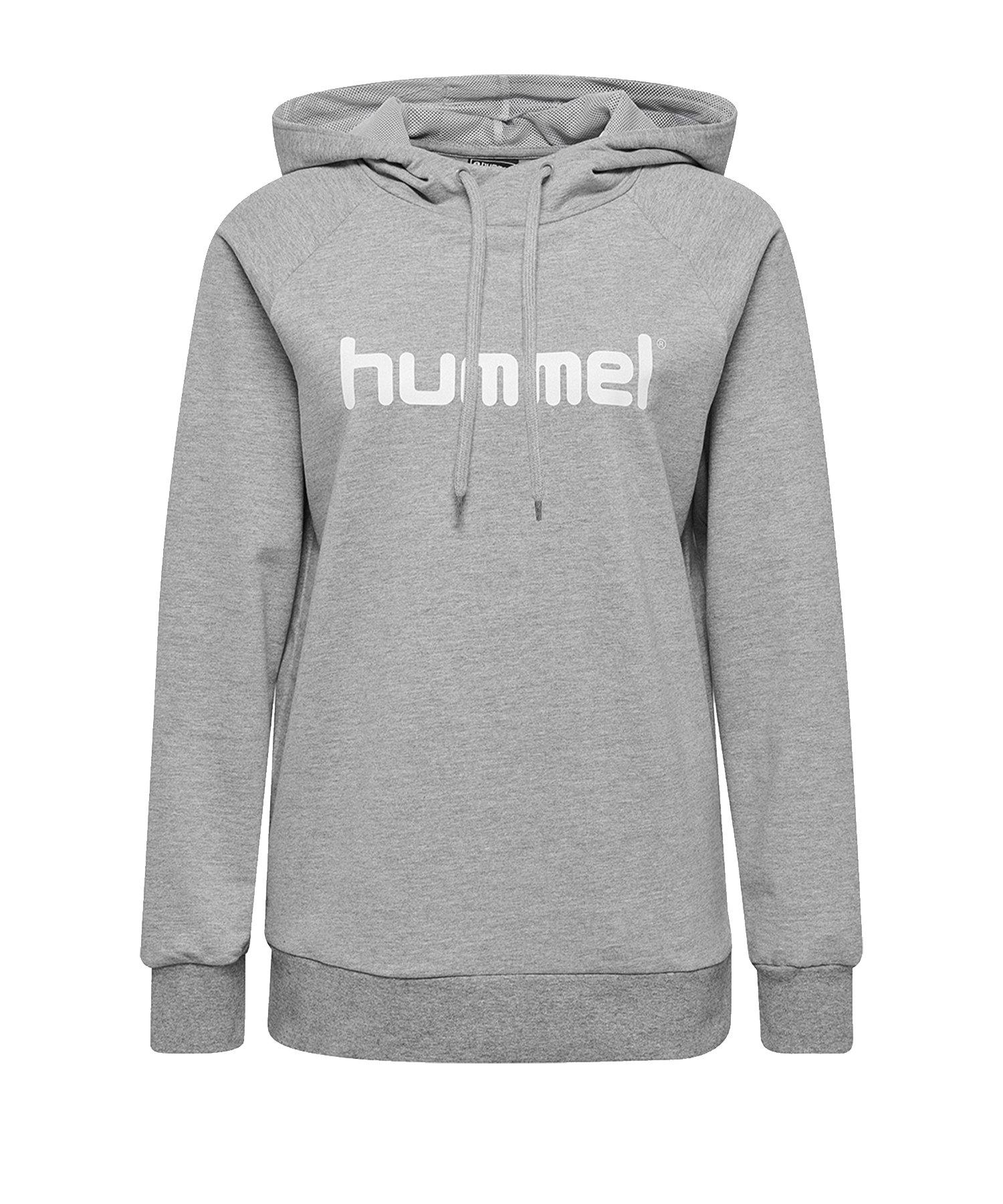 Hummel Damen Grau Hoodie Go Logo - Bild 5
