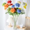 Kunstbloemen Geranium UV-bestendig Nep Zijde Geranium Bloemenboeket met 3 Bloemenhoofden voor Huis Keuken Tuin Tafeldecoratie Buiten