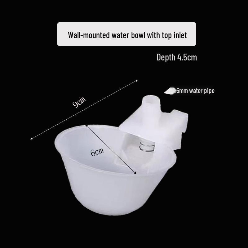 Automatic Poultry Drinking Bowl for Chickens, Pigeons & Quails - Cage Hanging Water Tank with Auto-Stop Feature