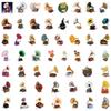 50 Cartoon Phonograph Graffiti Stickers Decorative Notebook Suitcase Guitar DIY Stickers