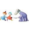 UDF Ultra Detail Figure MOOMIN Series and approximately fully assembled figures 6 Hemlen, Tofslan, Bifslan, 61mm/50mm/46mm tall, pre-painted,